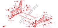 V. ZITTING COMPONENTEN (R.) voor Honda SHUTTLE 2.3ILS 5 deuren 4-traps automatische versnellingsbak 1998