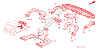 VERWARMING KANAAL(LH) voor Honda SHUTTLE 2.2ILS 5 deuren 4-traps automatische versnellingsbak 1995