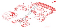 VERWARMING KANAAL(RH) voor Honda SHUTTLE 2.2ILS 5 deuren 4-traps automatische versnellingsbak 1995