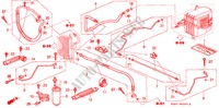 AIRCONDITIONER (SLANGEN/PIJPEN) voor Honda CITY LI 4 deuren 4-traps automatische versnellingsbak 2001