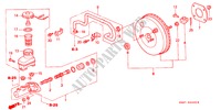 REM HOOFDCILINDER/ HOOFDSPANNING voor Honda CITY LI 4 deuren 4-traps automatische versnellingsbak 2001