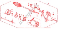 STARTMOTOR(DENSO) voor Honda CITY LI 4 deuren 4-traps automatische versnellingsbak 2000