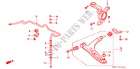 VOOR ONDER ARM/KNOKKEL voor Honda CITY LI 4 deuren 4-traps automatische versnellingsbak 2000