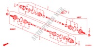 ACHTER AANDRIJFAS voor Honda PILOT EX-L 5 deuren 5-traps automatische versnellingsbak 2009