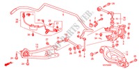 ACHTER ONDER ARM voor Honda PILOT EX 5 deuren 5-traps automatische versnellingsbak 2011