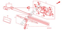 ACHTER RUITEWISSER voor Honda PILOT EX-L 5 deuren 5-traps automatische versnellingsbak 2009