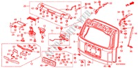 ACHTERKLEP voor Honda PILOT EX 5 deuren 5-traps automatische versnellingsbak 2011