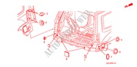 DOORVOERTULLE(ACHTER) voor Honda PILOT TOURING 5 deuren 5-traps automatische versnellingsbak 2011