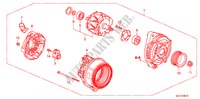 GENERATOR(DENSO) voor Honda PILOT TOURING 5 deuren 5-traps automatische versnellingsbak 2011