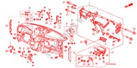 INSTRUMENTEN PANEEL voor Honda PILOT EX 5 deuren 5-traps automatische versnellingsbak 2010