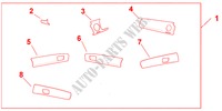 INT PA*DARK WOOD* voor Honda PILOT EX-L 5 deuren 5-traps automatische versnellingsbak 2010