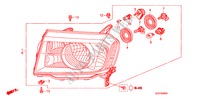 KOPLAMP voor Honda PILOT EX-L 5 deuren 5-traps automatische versnellingsbak 2011