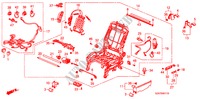 V. ZITTING COMPONENTEN(L.)(SPANNING) voor Honda PILOT EX-L 5 deuren 5-traps automatische versnellingsbak 2011