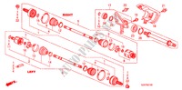 VOOR AANDRIJFAS/HALVE AS voor Honda PILOT TOURING 5 deuren 5-traps automatische versnellingsbak 2011