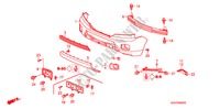 VOOR BUMPER voor Honda PILOT EX 5 deuren 5-traps automatische versnellingsbak 2011