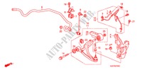 VOOR KNOKKEL voor Honda PILOT TOURING 5 deuren 5-traps automatische versnellingsbak 2009