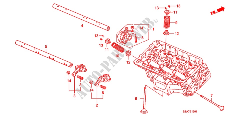 KLEP/ZWAAI ARM(ACHTER) voor Honda PILOT EX-L 5 deuren 5-traps automatische versnellingsbak 2009