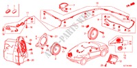 ANTENNE/LUIDSPREKER(LH) voor Honda CR-Z TOP 3 deuren 6-versnellings handgeschakelde versnellingsbak 2011