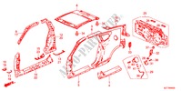 BUITEN PANELEN/ACHTER PANEEL voor Honda CR-Z BASE 3 deuren 6-versnellings handgeschakelde versnellingsbak 2011