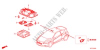INTERIEUR VERLICHTING voor Honda CR-Z THIS IS 3 deuren 6-versnellings handgeschakelde versnellingsbak 2011