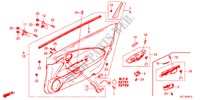 PORTIER VOERING(LH) voor Honda CR-Z TOP 3 deuren 6-versnellings handgeschakelde versnellingsbak 2011