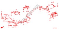 UITLAATPIJP/GELUIDDEMPER voor Honda CR-Z THIS IS 3 deuren 6-versnellings handgeschakelde versnellingsbak 2011