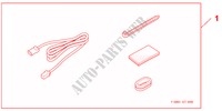 USB CORD voor Honda CR-Z BASE 3 deuren 6-versnellings handgeschakelde versnellingsbak 2011