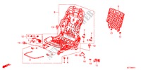 V. ZITTING COMPONENTEN(L.)(HANDBEDIENENDE HOOGTE) voor Honda CR-Z TOP 3 deuren 6-versnellings handgeschakelde versnellingsbak 2011