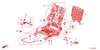 V. ZITTING COMPONENTEN(R.)(HANDBEDIENENDE HOOGTE) voor Honda CR-Z THIS IS 3 deuren 6-versnellings handgeschakelde versnellingsbak 2011