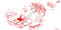 VLOERMAT voor Honda CR-Z BASE 3 deuren 6-versnellings handgeschakelde versnellingsbak 2011