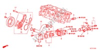 WATERPOMP voor Honda CR-Z THIS IS 3 deuren 6-versnellings handgeschakelde versnellingsbak 2011