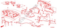 ACHTER HOUDER/ZIJDE VOERING voor Honda ACCORD 3.5 EX 4 deuren 5-traps automatische versnellingsbak 2008