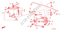 ACHTER ONDER ARM voor Honda ACCORD 2.4 LX 4 deuren 5-versnellings handgeschakelde versnellingsbak 2011