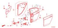 ACHTER PORTIER PANELEN voor Honda ACCORD 2.4 LX 4 deuren 5-traps automatische versnellingsbak 2011