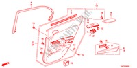 ACHTER PORTIER VOERING voor Honda ACCORD 3.5 LX 4 deuren 5-traps automatische versnellingsbak 2011