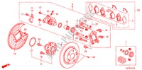 ACHTER REM voor Honda ACCORD 2.4 LX 4 deuren 5-versnellings handgeschakelde versnellingsbak 2011