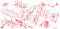 ACHTER ZITTING voor Honda ACCORD 2.4 EX 4 deuren 5-traps automatische versnellingsbak 2009