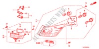 ACHTERLICHT/KENTEKEN LICHT voor Honda ACCORD 3.5 EX 4 deuren 5-traps automatische versnellingsbak 2011