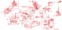 BEDIENINGSEENNEID(CABINE)(1) voor Honda ACCORD 2.4 EX 4 deuren 5-traps automatische versnellingsbak 2010