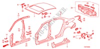 BUITEN PANELEN/ACHTER PANEEL voor Honda ACCORD 2.4 EX 4 deuren 5-traps automatische versnellingsbak 2008