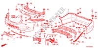 BUMPERS voor Honda ACCORD 2.4 LX 4 deuren 5-versnellings handgeschakelde versnellingsbak 2011