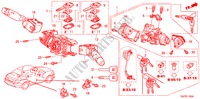 COMBINATIESCHAKELAAR( '10) voor Honda ACCORD 2.4 EX 4 deuren 5-traps automatische versnellingsbak 2009