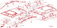 DAK VOERING voor Honda ACCORD 3.5 EX 4 deuren 5-traps automatische versnellingsbak 2011