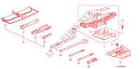 GEREEDSCHAP/KRIK voor Honda ACCORD 3.5 LX 4 deuren 5-traps automatische versnellingsbak 2011