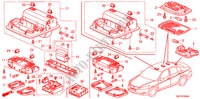 INTERIEUR VERLICHTING voor Honda ACCORD 2.4 LX 4 deuren 5-traps automatische versnellingsbak 2011