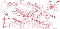 KOFFERBAK KLEP( '10) voor Honda ACCORD 2.4 LX 4 deuren 5-traps automatische versnellingsbak 2010