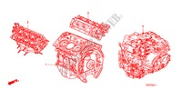 MOTOR MONTAGE/VERSNELLINGSBAKSAMENSTEL(V6) voor Honda ACCORD 3.5 LX 4 deuren 5-traps automatische versnellingsbak 2011
