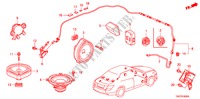 RADIO ANTENNE/LUIDSPREKER voor Honda ACCORD 2.4 LX 4 deuren 5-versnellings handgeschakelde versnellingsbak 2011