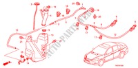 RUITESPROEIER voor Honda ACCORD 2.4 LX 4 deuren 5-versnellings handgeschakelde versnellingsbak 2011