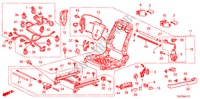 V. ZITTING COMPONENTEN(L.)(VOLLEDIG BEKRACHTIGDE ZITTING) voor Honda ACCORD 3.5 EX 4 deuren 5-traps automatische versnellingsbak 2009